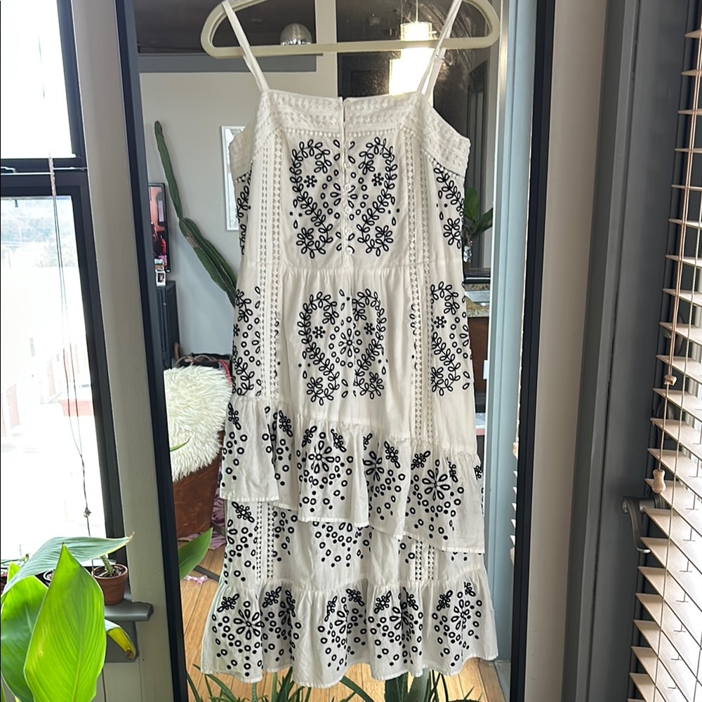 Marissa Webb Embroidered Midi Dress